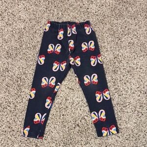 Hanna Andersson Navy Butterfly Print Leggings 3T
